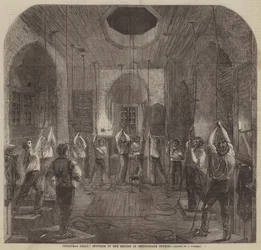 Weihnachtsglocken, Inneres des Glockenturms der Cripplegate-Kirche